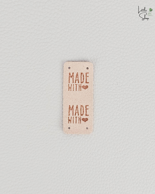 Klapplabel - Made with 💚