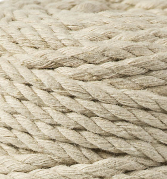 Makramee-Kordel 3Ply 5 mm - Beige
