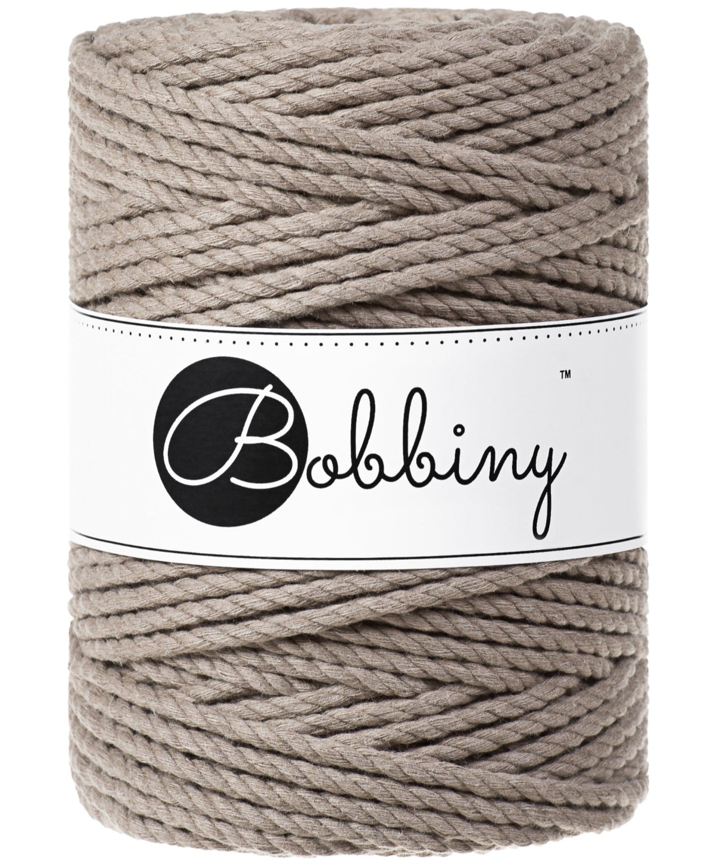 Makramee-Kordel 3Ply 5 mm - Coffee