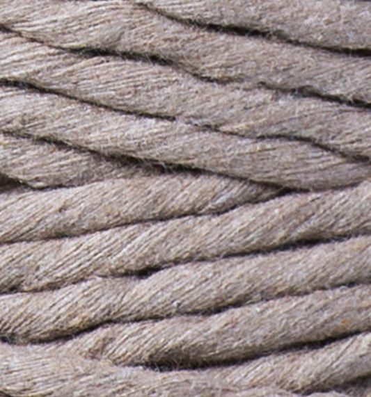 Makramee-Kordel gedreht 5 mm - Coffee