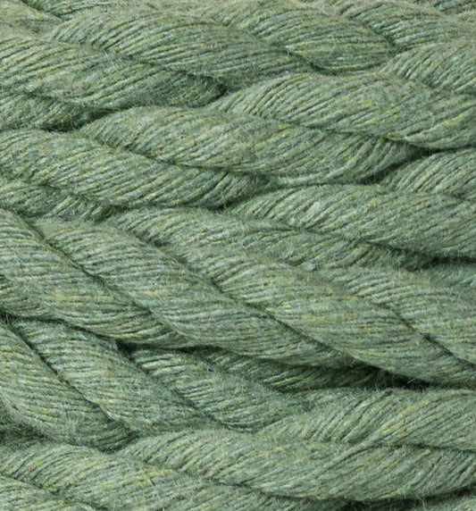 Makramee-Kordel 3Ply 9 mm - Eucalyptus Green
