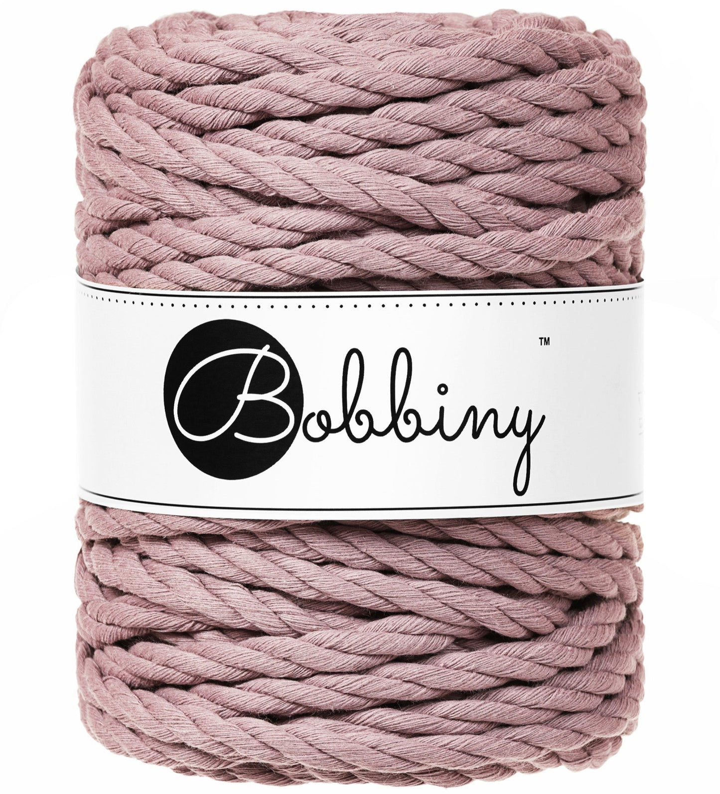 Makramee-Kordel 3Ply 9 mm - Mauve