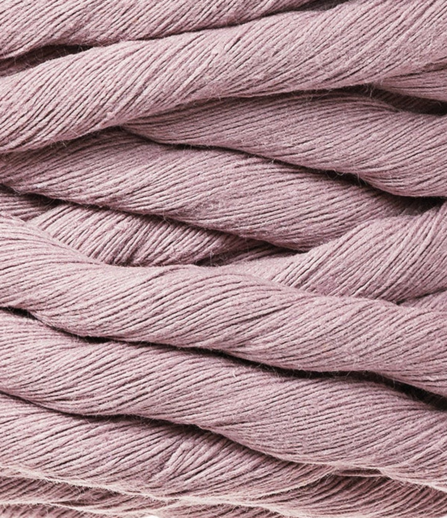 Makramee-Kordel gedreht 9 mm - Mauve