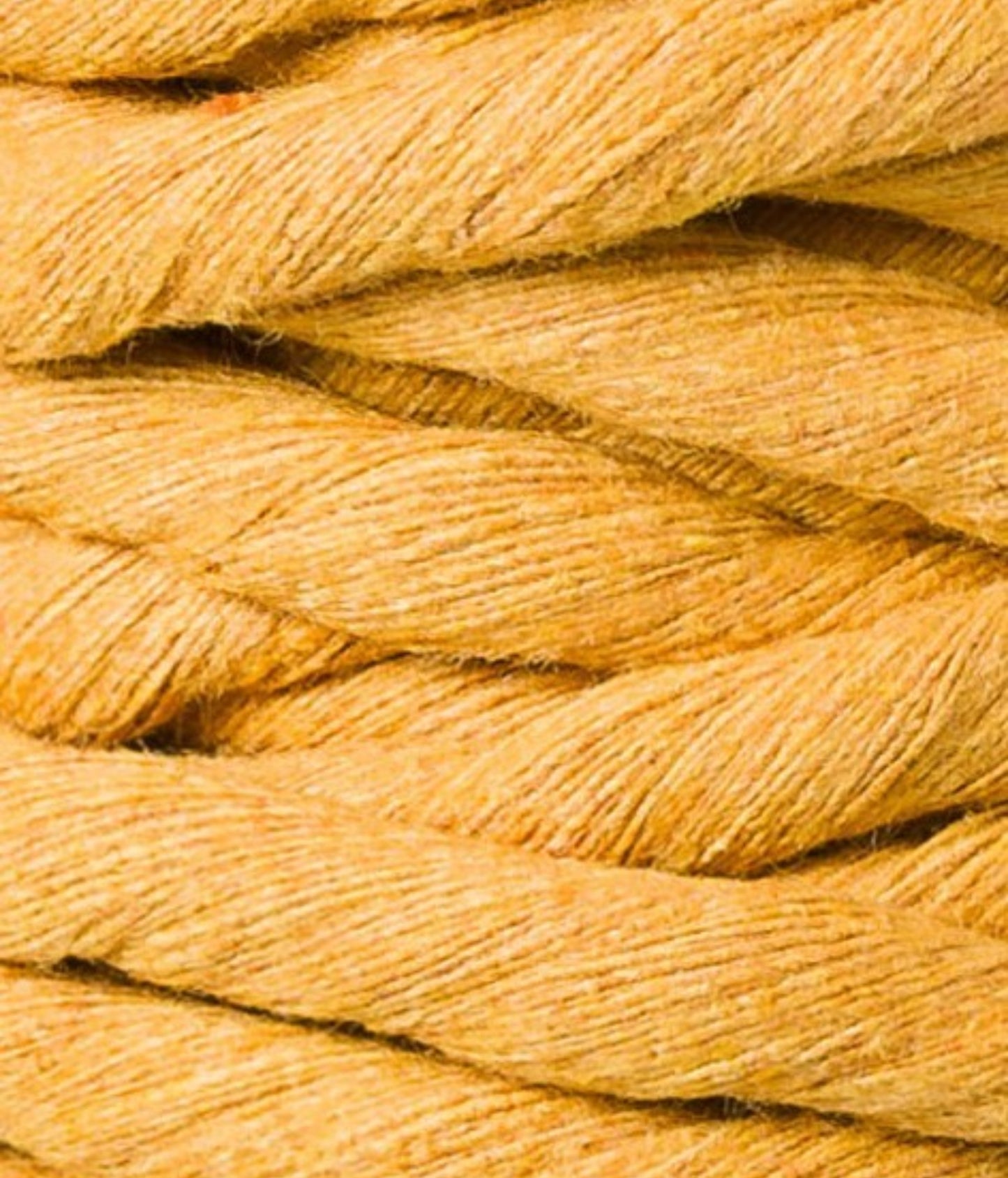 Makramee-Kordel gedreht 9 mm - Mustard