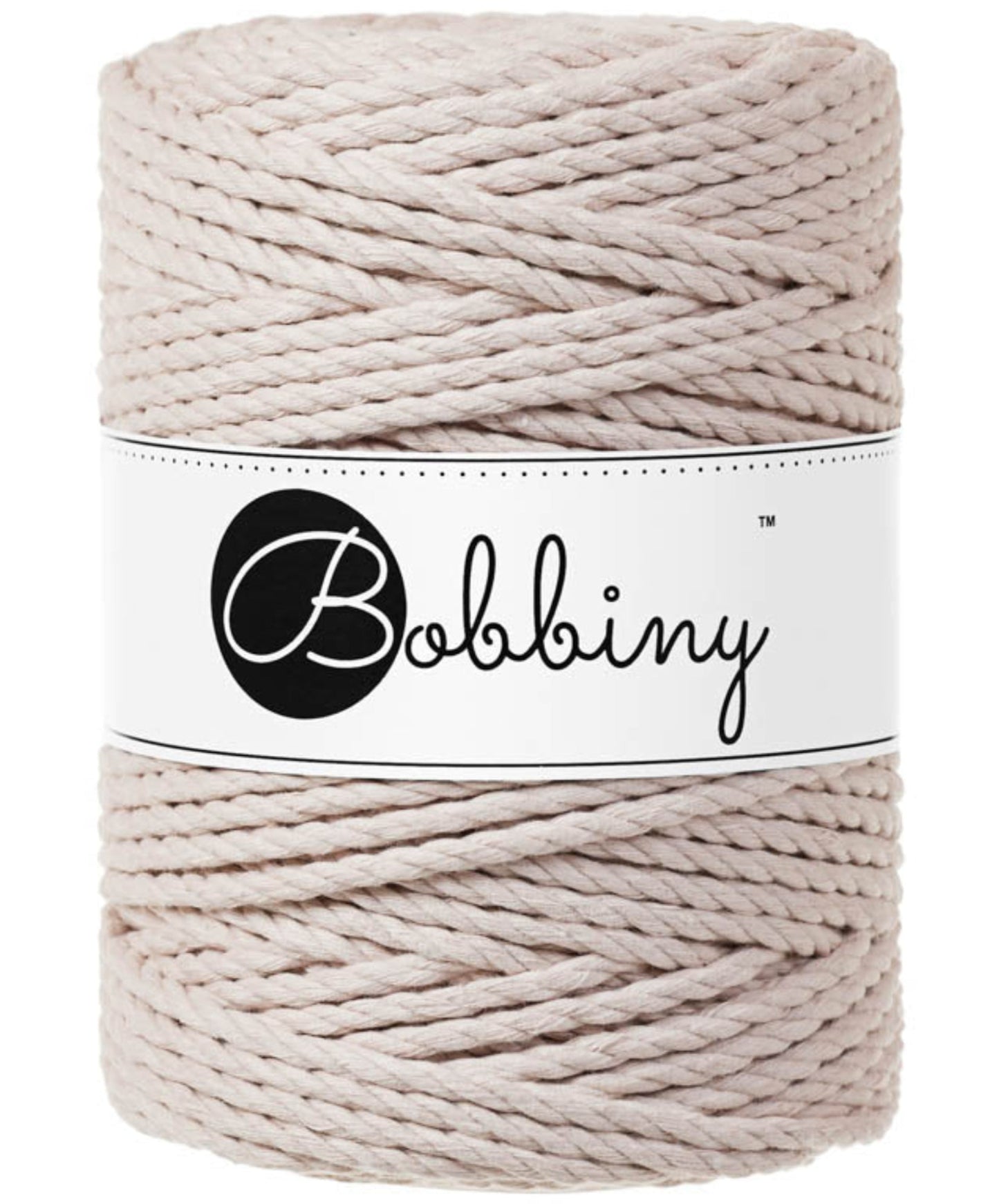 Makramee-Kordel 3Ply 5 mm - Nude