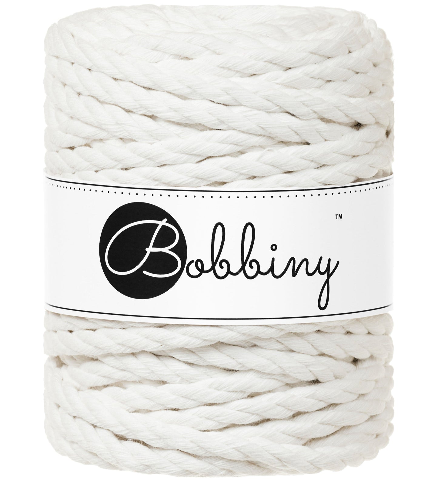 Makramee-Kordel 3Ply 9 mm - Off White (Meterware)