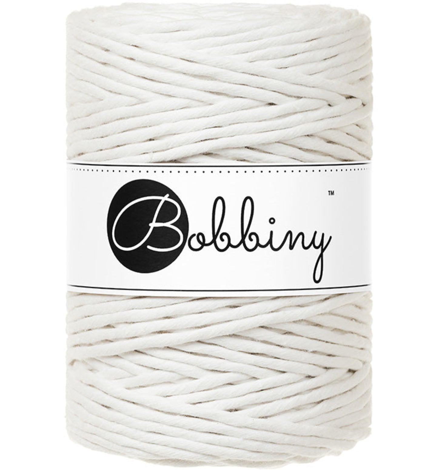 Makramee-Kordel gedreht 5 mm - Off White