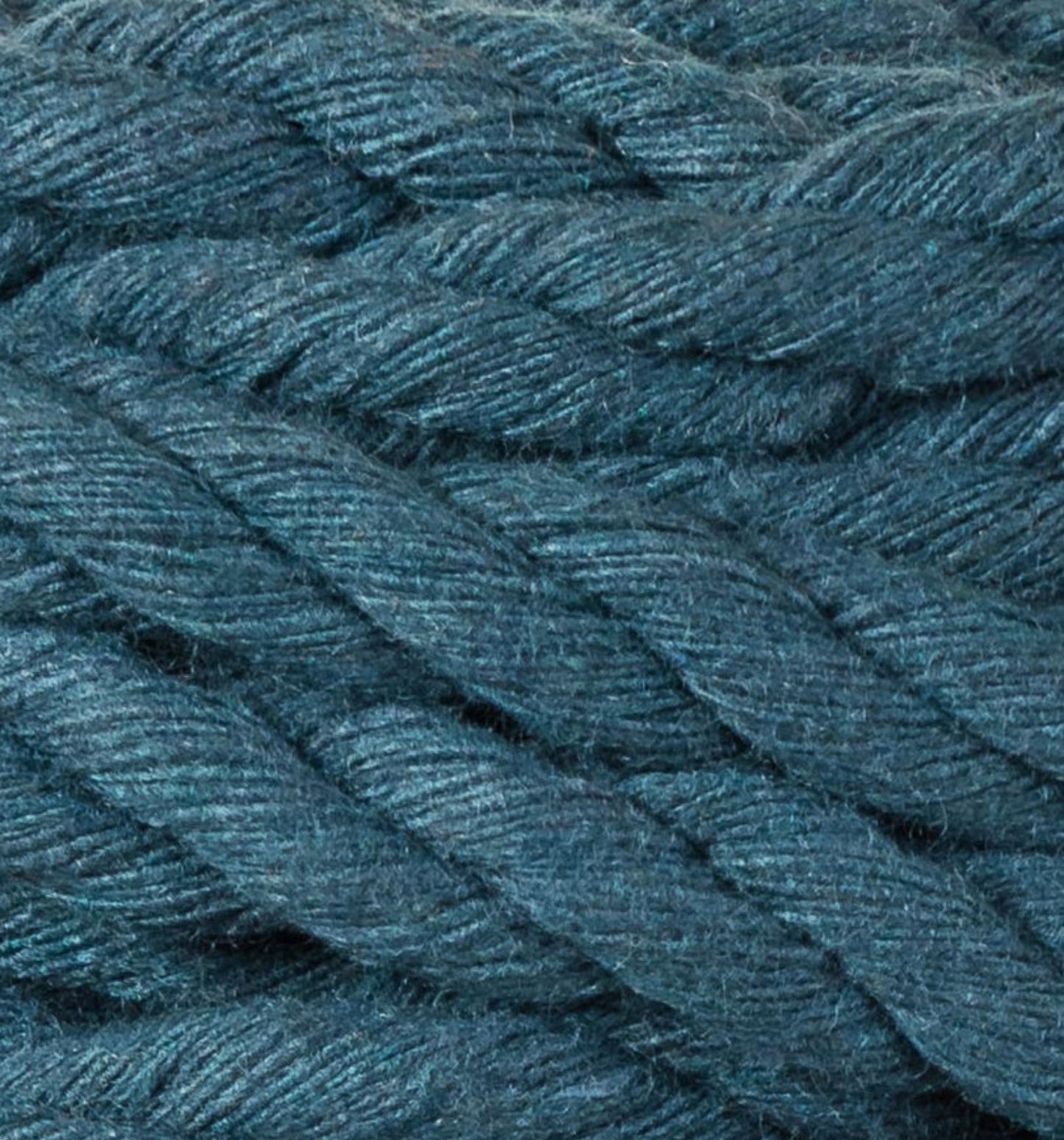 Makramee-Kordel 3Ply 9 mm - Peacock Blue (Meterware)