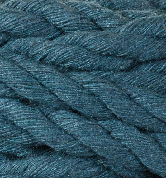 Makramee-Kordel 3Ply 9 mm - Peacock Blue