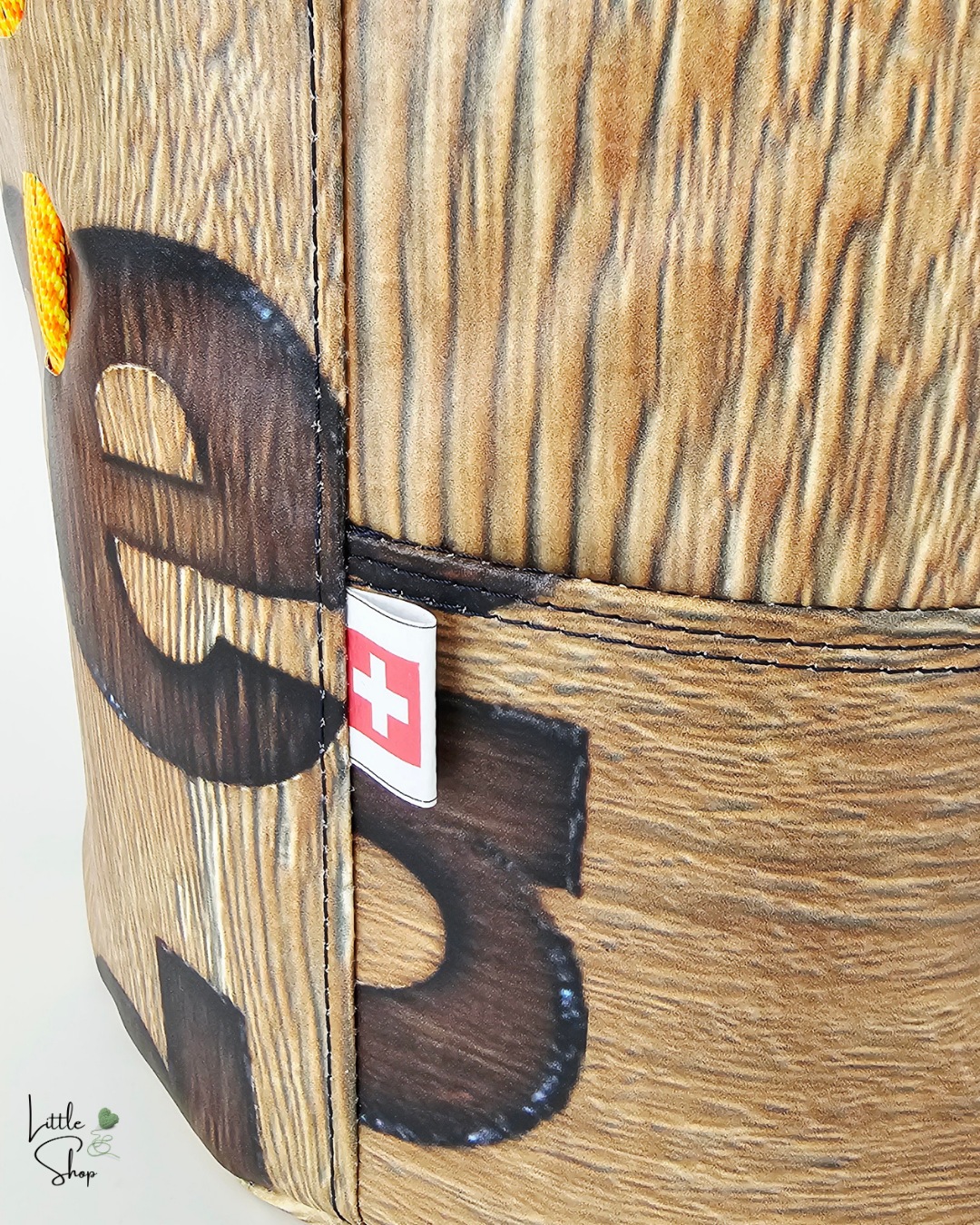 Red by Armin Roth - Projektkorb / Projekttasche gross holz-gelb