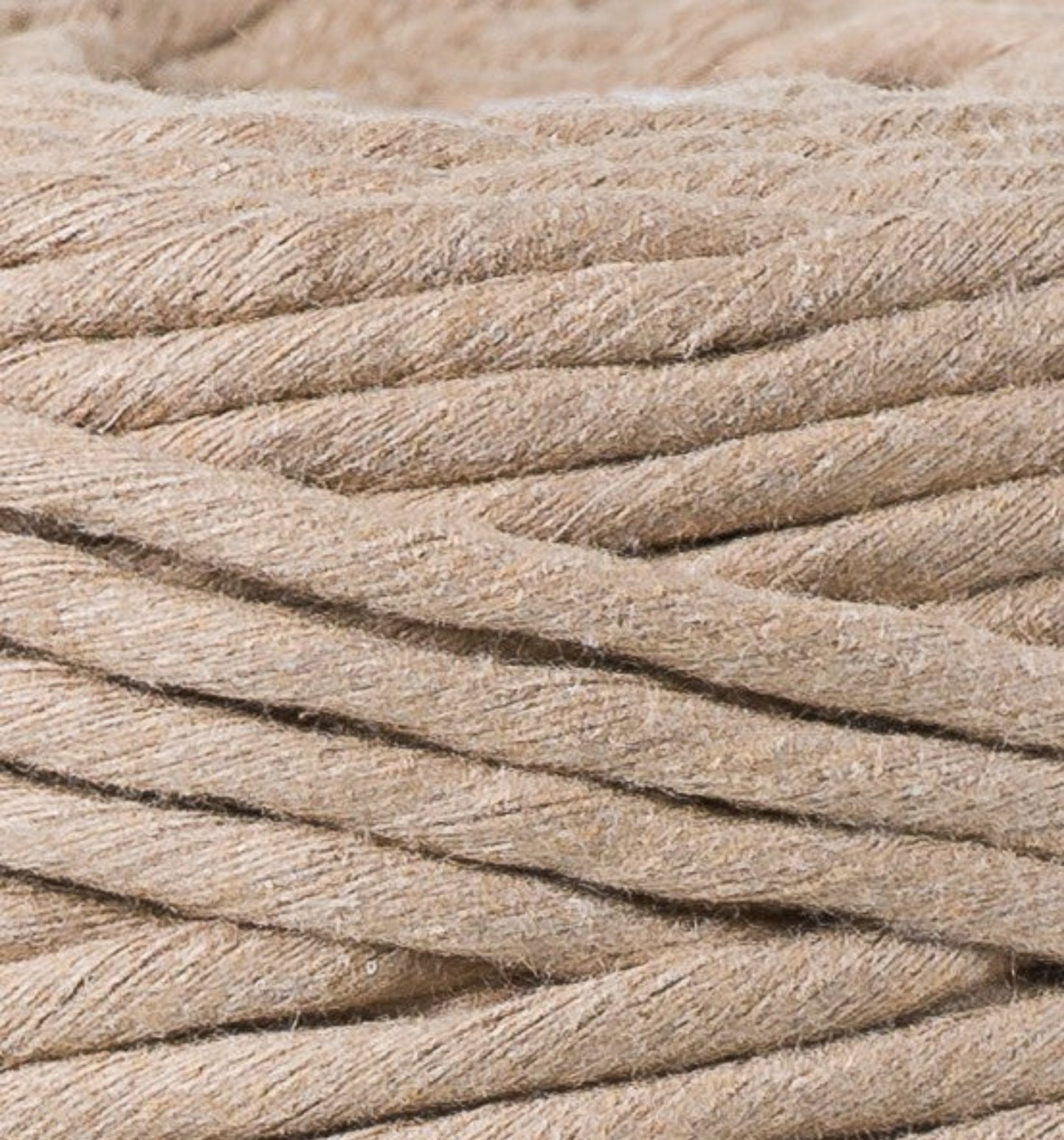 Makramee-Kordel gedreht 5 mm - Sand