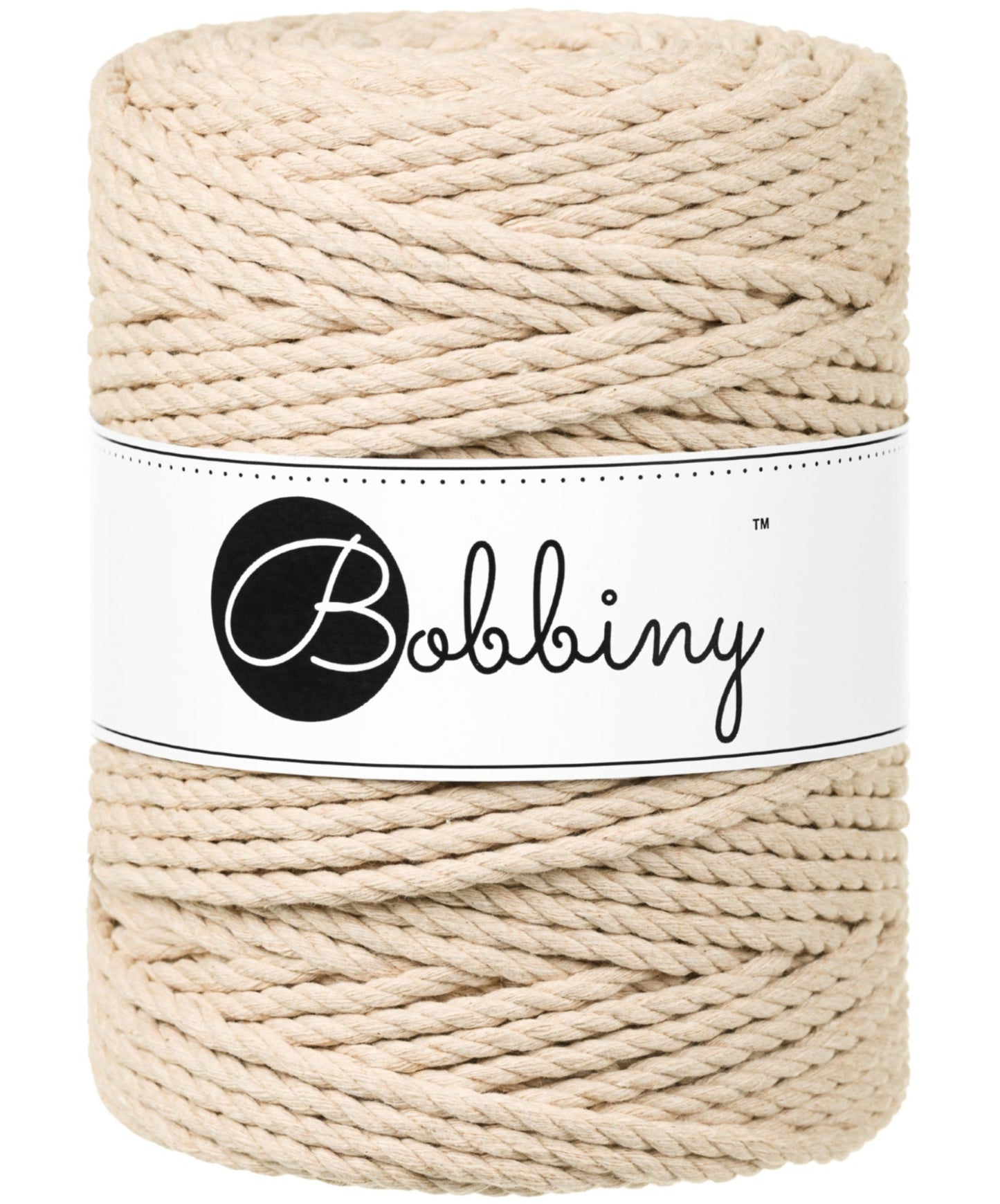Makramee-Kordel 3Ply 5 mm - Warm Beige