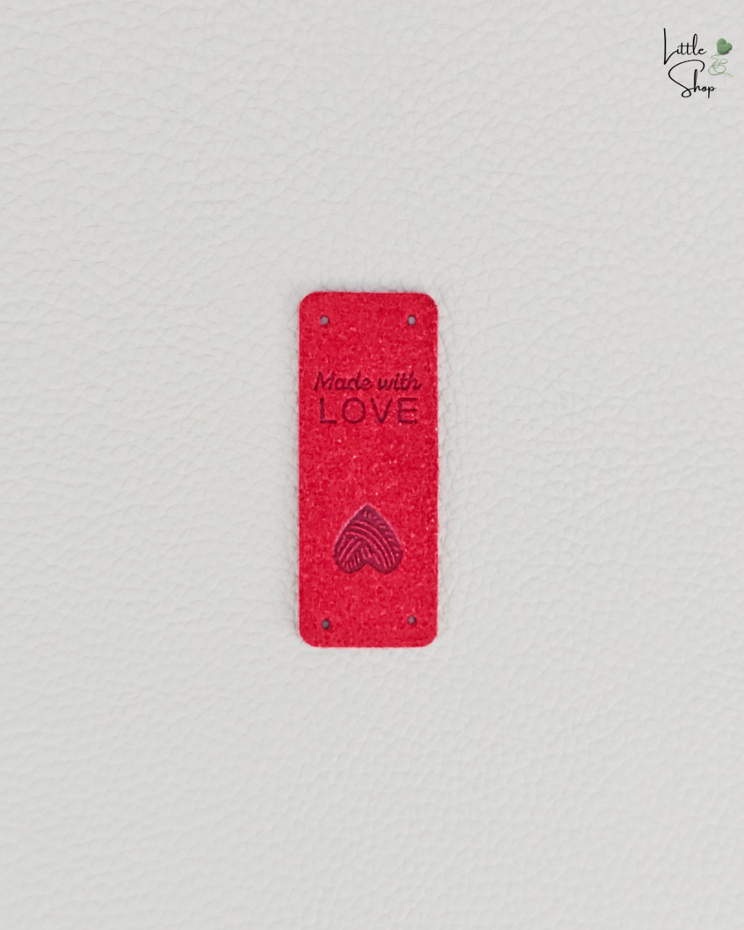 Klapplabel - Wollherz