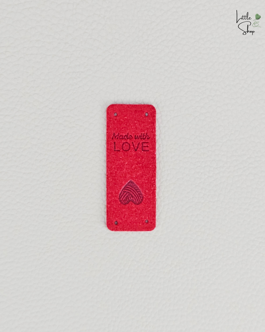 Klapplabel - Wollherz