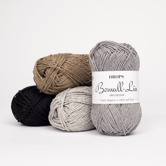 Bomull-Lin - 16 schwarz