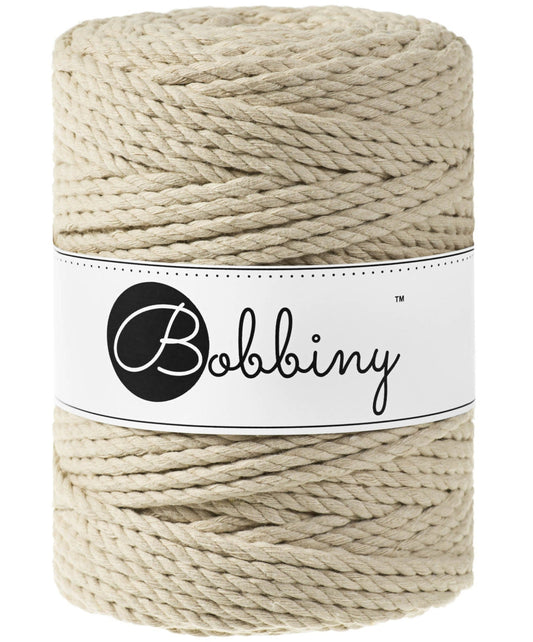 Makramee-Kordel 3Ply 5 mm - Beige