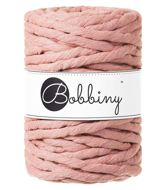 Makramee-Kordel gedreht 9 mm - Blush