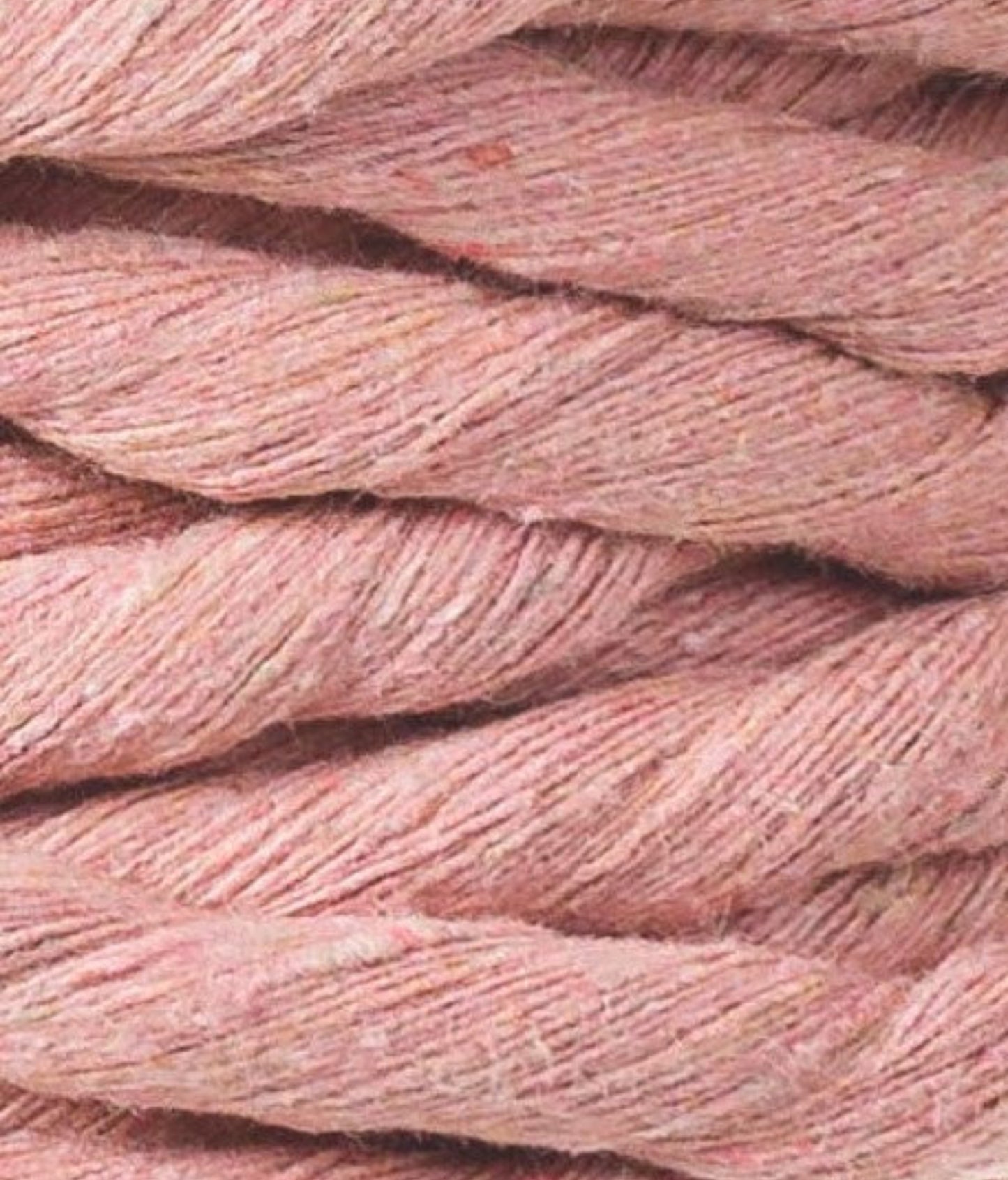 Makramee-Kordel gedreht 9 mm - Blush