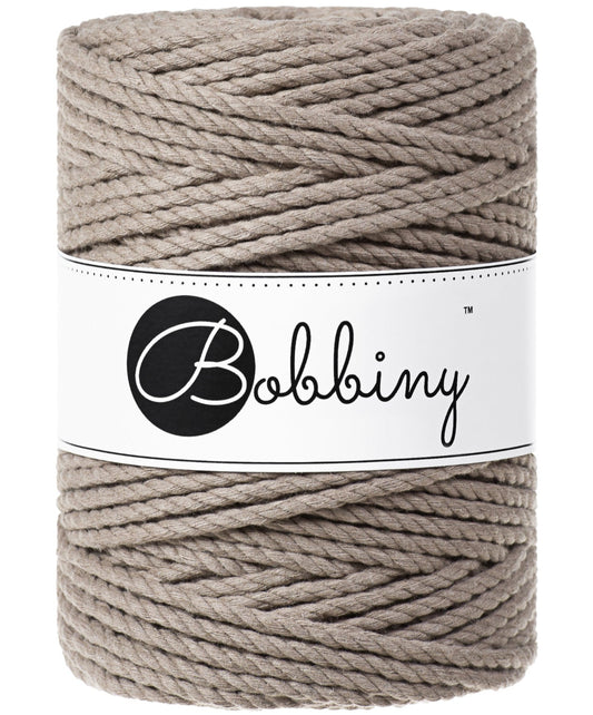 Makramee-Kordel 3Ply 5 mm - Coffee