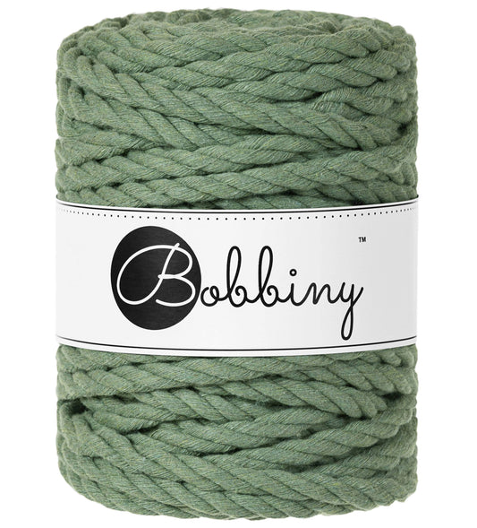 Makramee-Kordel 3Ply 9 mm - Eucalyptus Green
