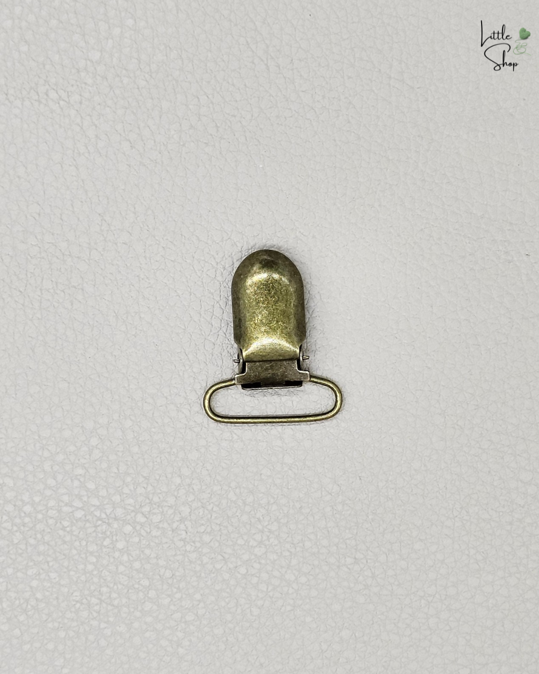Hosenträger Clip in Bronze für diverse Handarbeiten. 