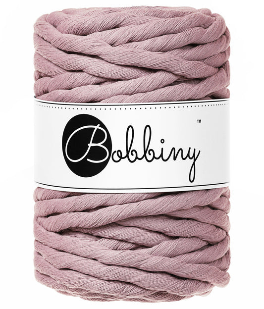 Makramee-Kordel gedreht 9 mm - Mauve