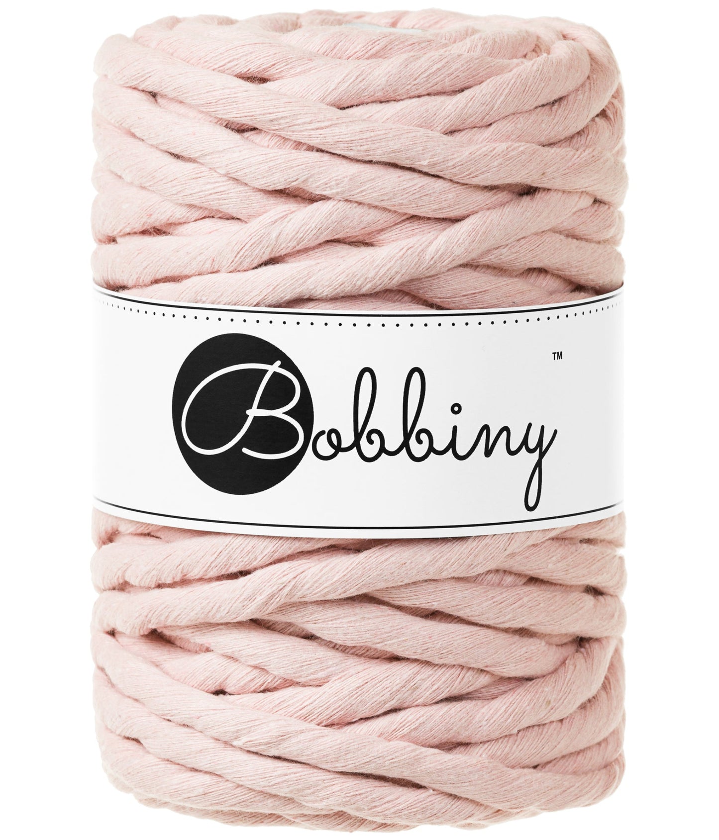 Makramee-Kordel gedreht 9 mm - Pastel Pink