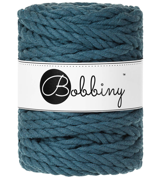 Makramee-Kordel 3Ply 9 mm - Peacock Blue
