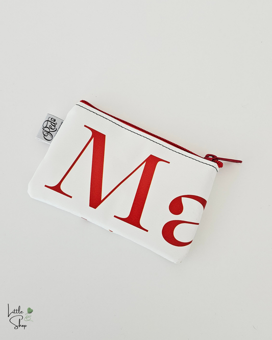 Red by Armin Roth - Etui flach für Nähnadeln und Zubehör weiss-rot