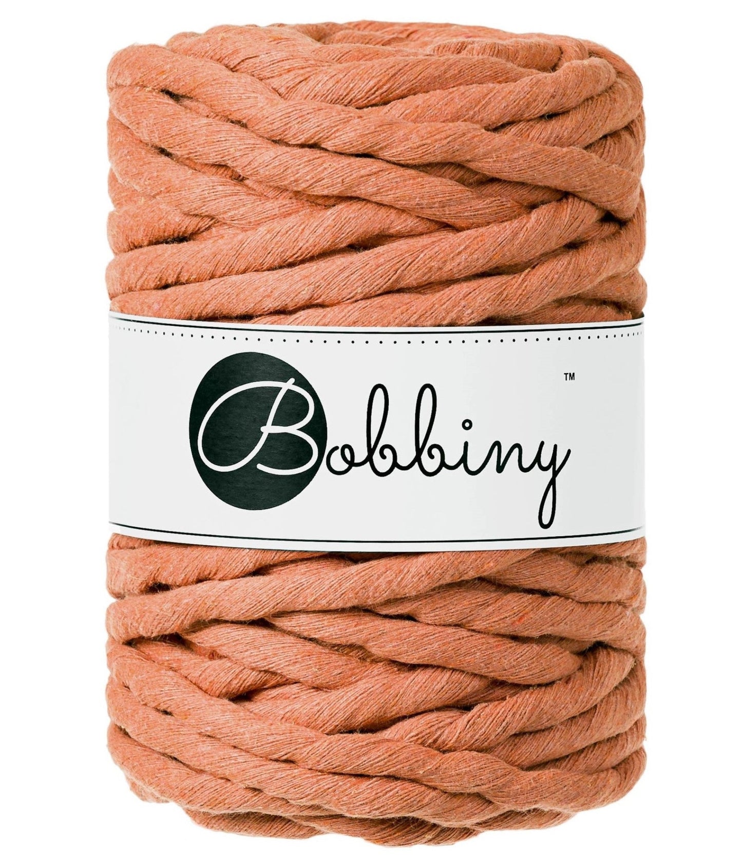 Makramee-Kordel gedreht 9 mm - Terracotta