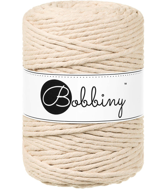 Makramee-Kordel gedreht 5 mm - Warm Beige