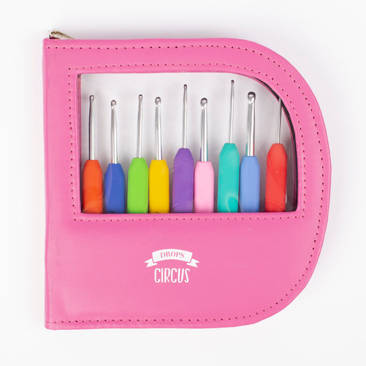Häkelnadel Set DROPS Pro Circus (Aluminium)